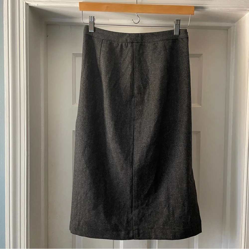 Sea New York Dark Grey Pencil Skirt Damask Lace Size XS